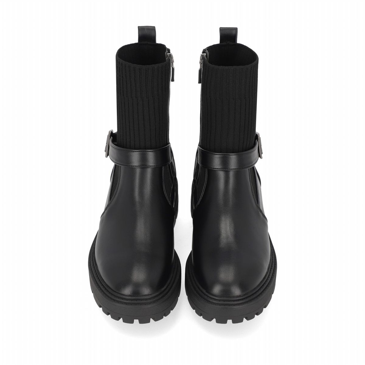 엘칸토(ELCANTO) 마쯔 여성 니트소재 앵클 부츠 5cm LCWA41M24V