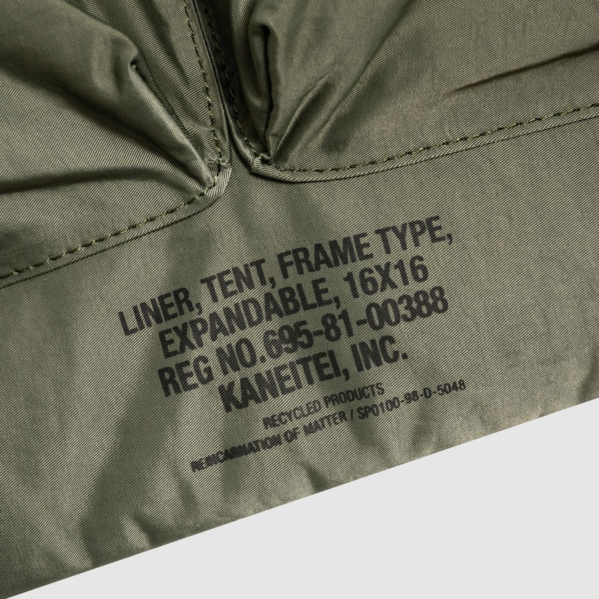 카네이테이(KANEITEI) ROME HELMET BAG M (OLIVE DRAB) / RECYCLED