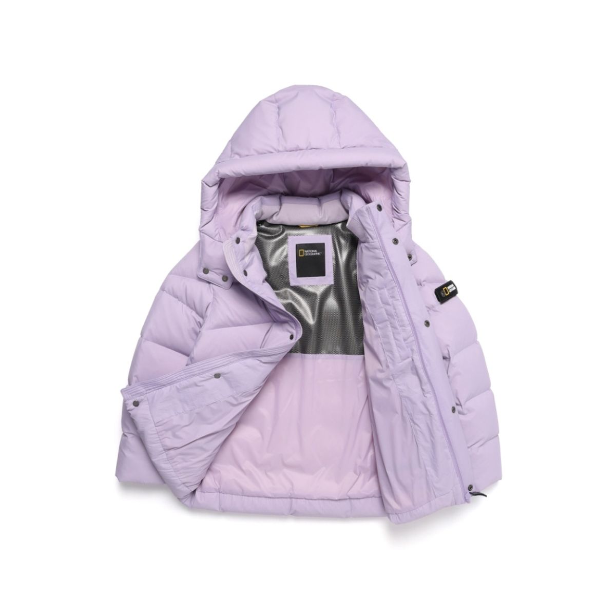 내셔널지오그래픽 키즈(NATIONAL GEOGRAPHIC KIDS) K224UDW940 키즈 AIR BREATH 숏 다운 점퍼 LAVENDER
