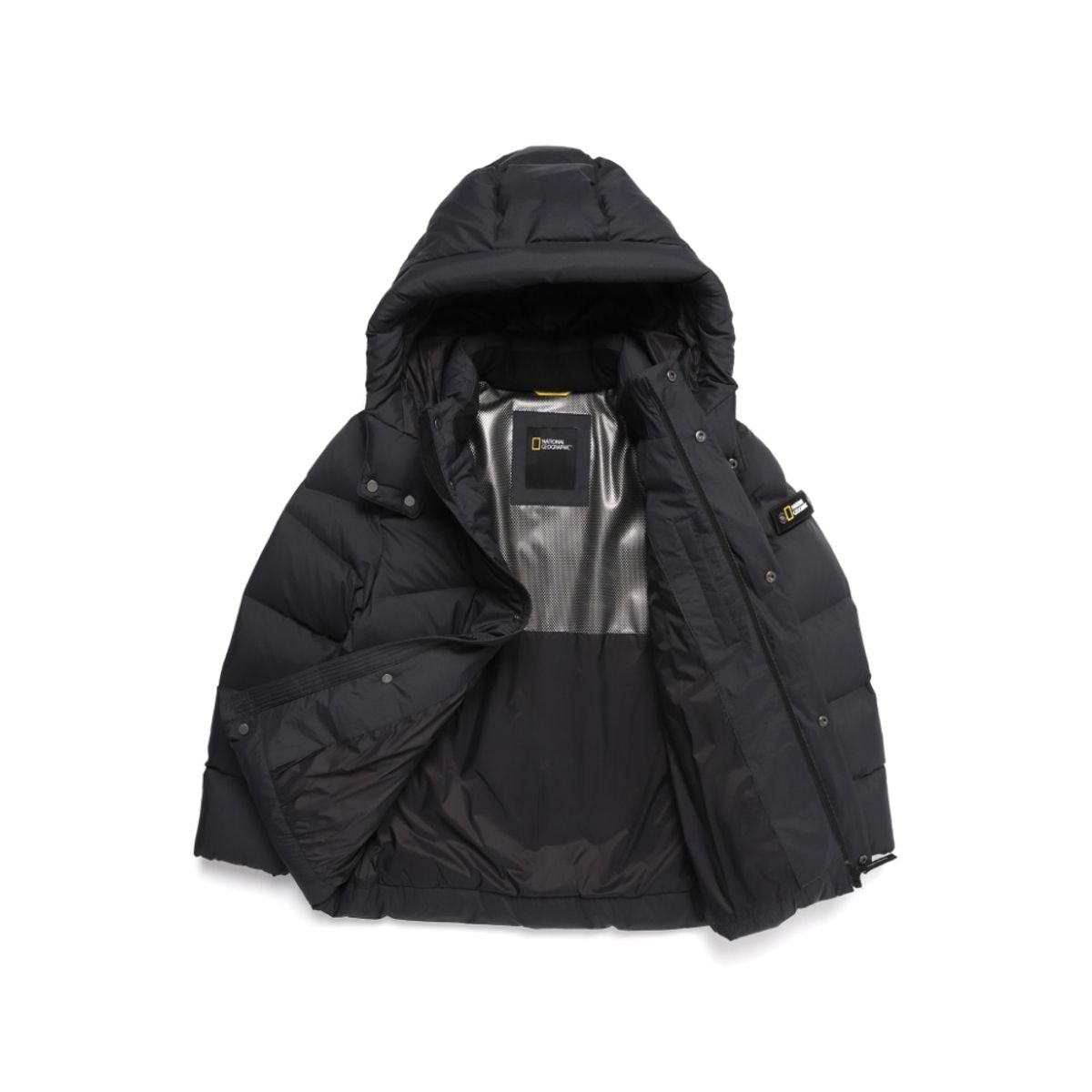 내셔널지오그래픽 키즈(NATIONAL GEOGRAPHIC KIDS) K224UDW940 키즈 AIR BREATH 숏 다운 점퍼 CARBON BLACK