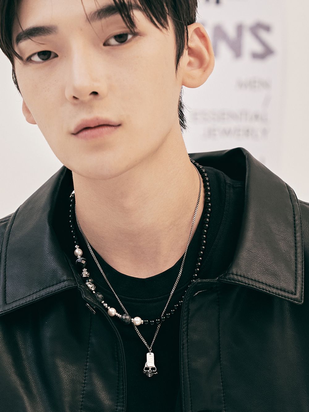 LM 스컬 마블 믹스 목걸이