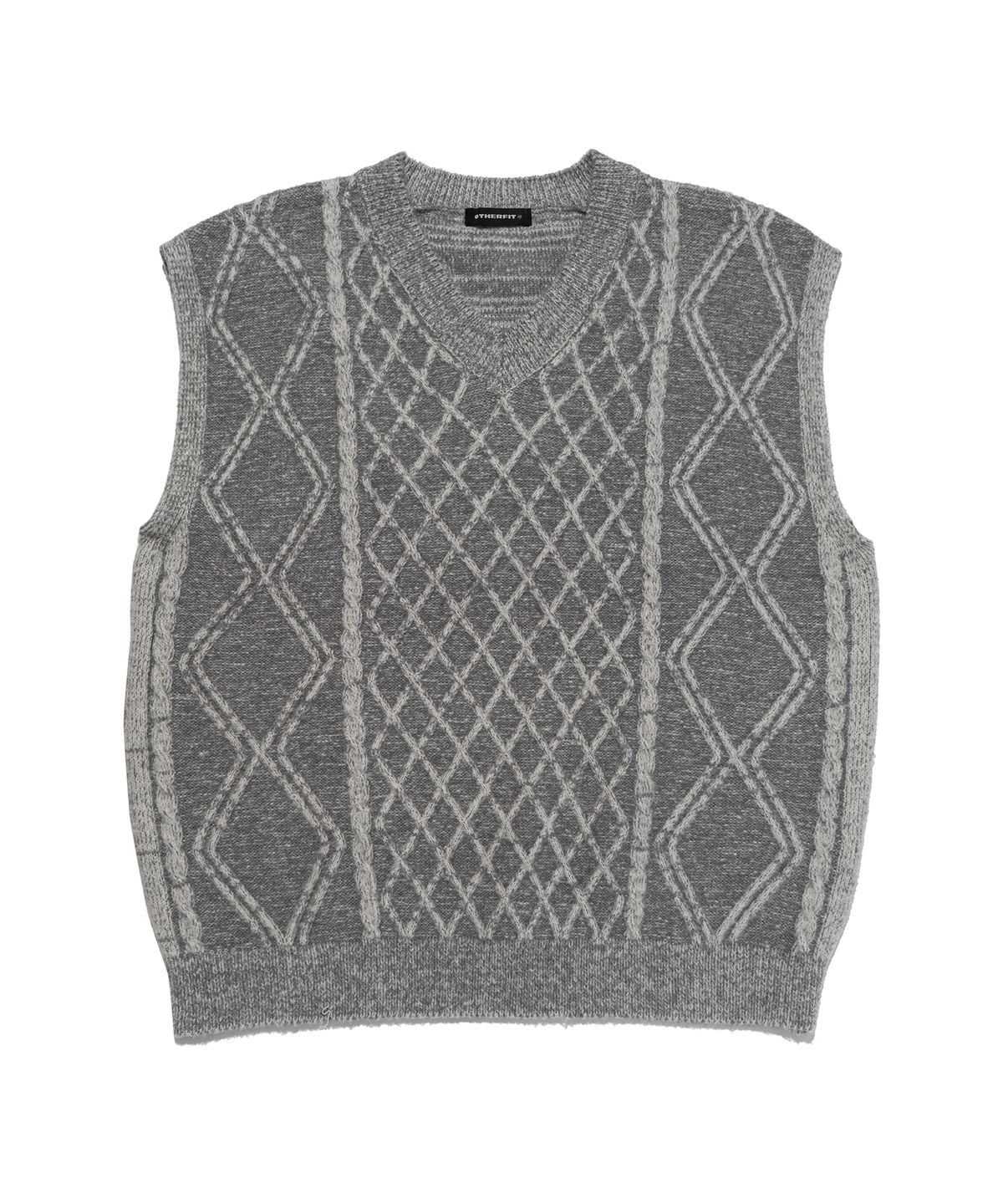 아더피츠(OTHERFITS) 에센셜 니트 베스트 (그레이)