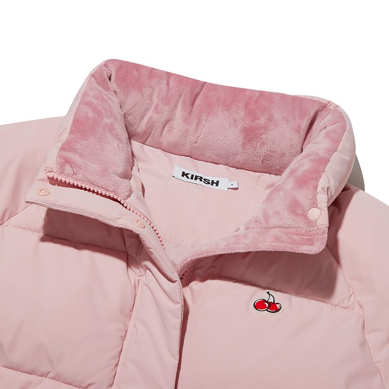 MUSINSA | KIRSH Cherry Long Puffer jacket [Pink]
