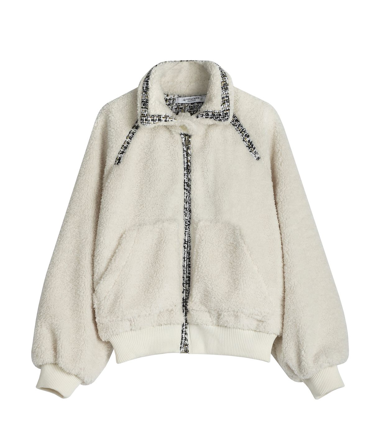 어반드레스(AVANDRESS) Tweed Colored Jacket IVORY