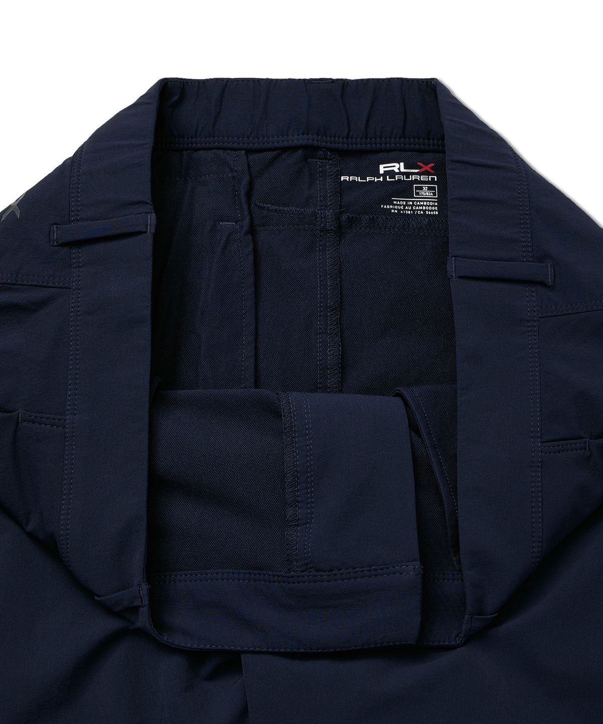 폴로 랄프 로렌 골프(POLO RALPH LAUREN GOLF) 슬림핏 퍼포먼스 버즈아이 팬츠 - 네이비