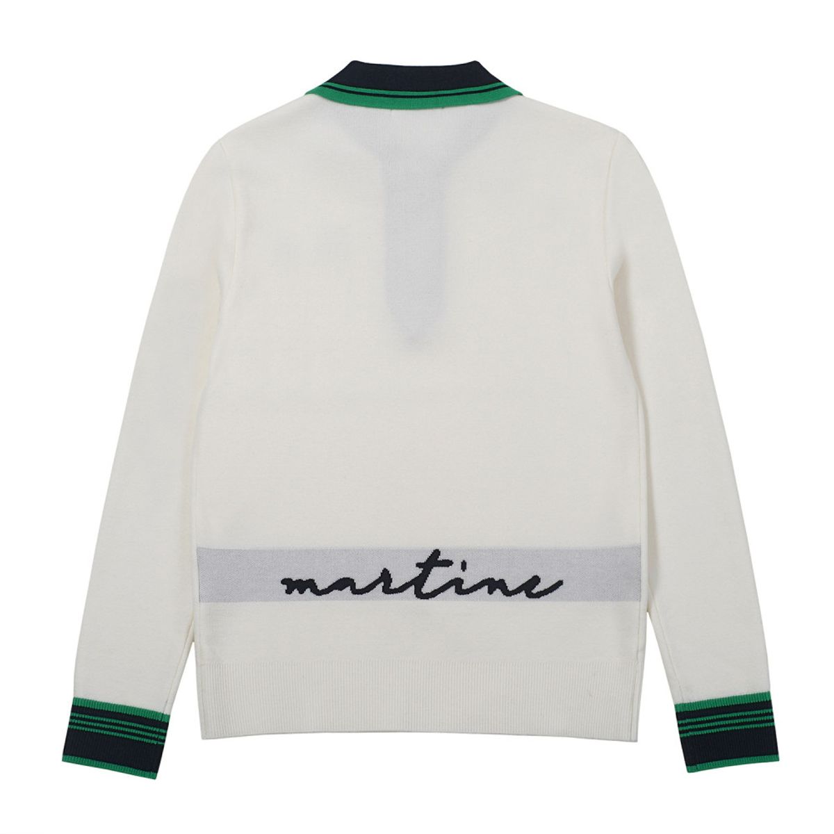 마틴골프(MARTINE GOLF) Tip Color Point Half Zip-up Sweater_Navy