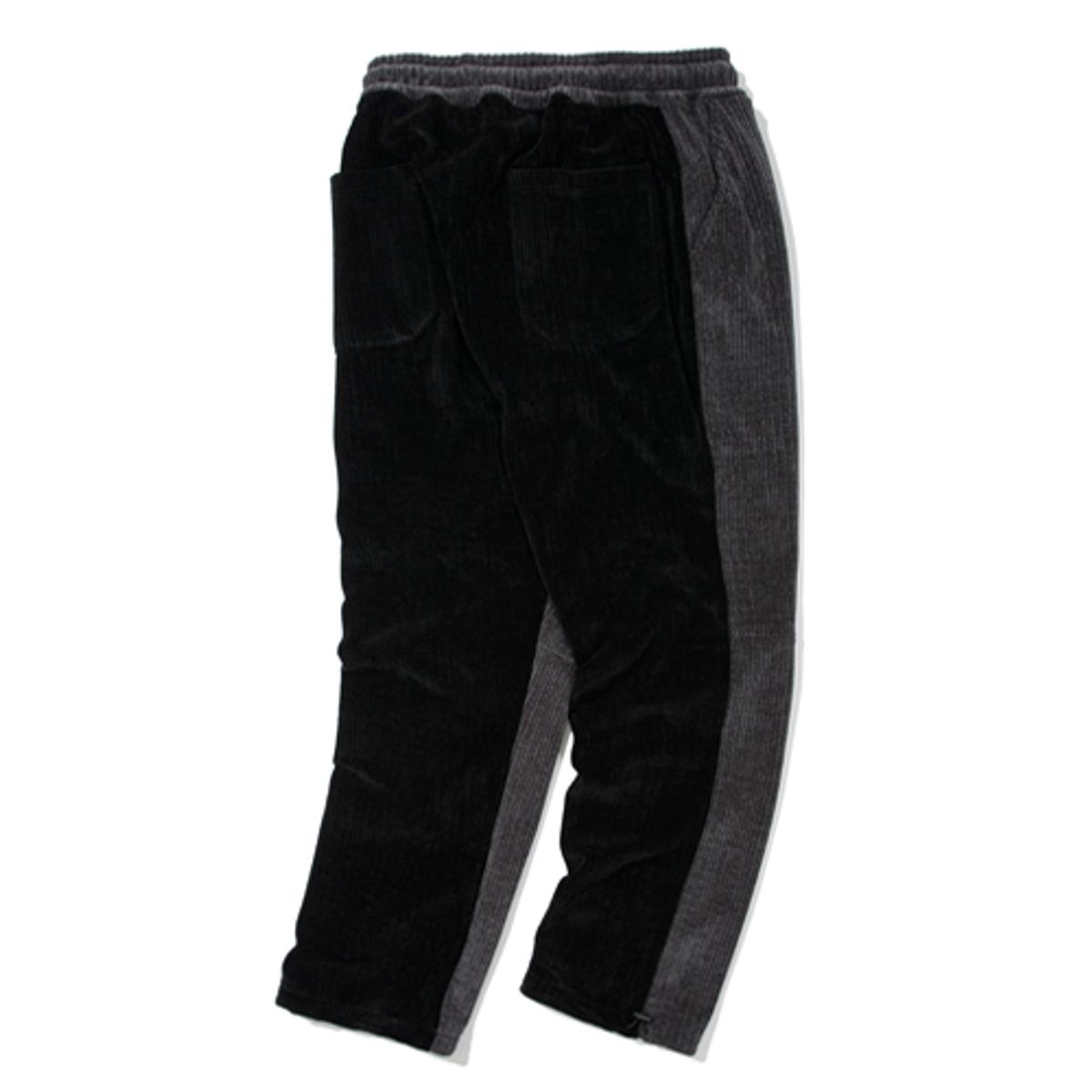 크루치(KRUCHI) 벨루아 코듀로이 투톤 팬츠 (CHARCOAL BLACK)