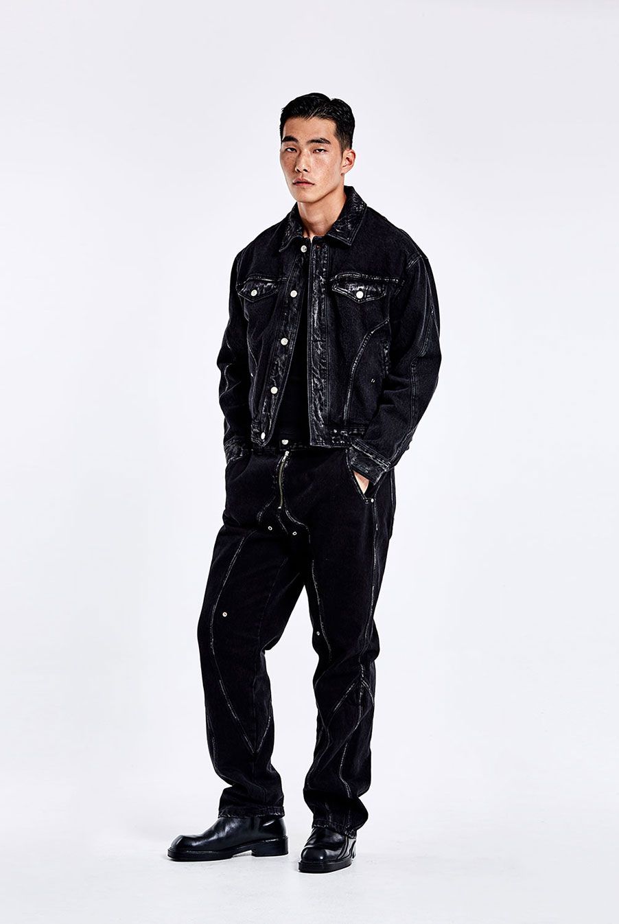 51PERCENT TUNNEL LINING TROUSER 51パーセント MUSINSA | 51PERCENT TUNNEL LINING TROUSER (DENIM) - Washed Black