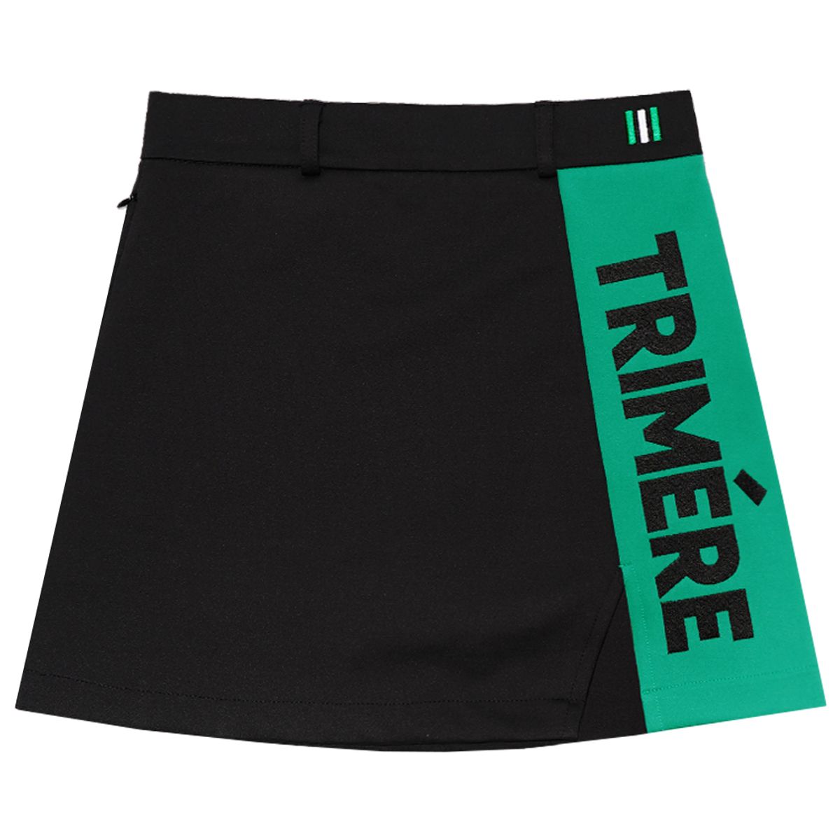 트리메르(TRIMERE) 투톤 일자 스커트 BLACK