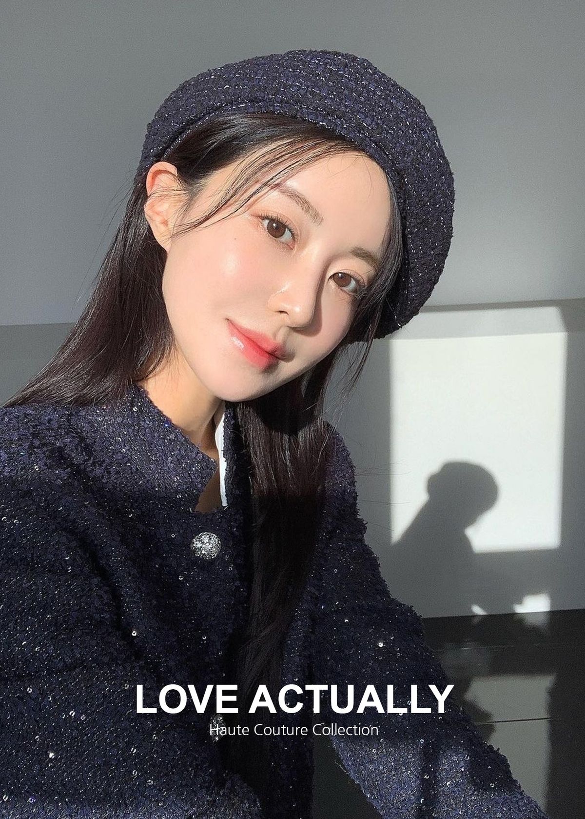 러브액츄얼리(LOVE ACTUALLY) 별빛 오뜨꾸띄르 트위드베레모