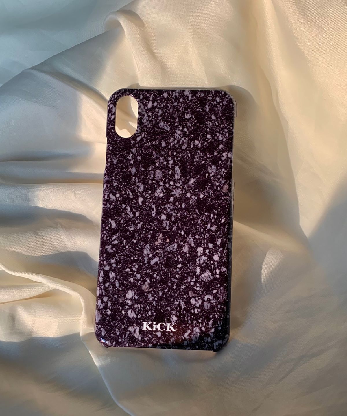 킥(KICK) Black marble hard case