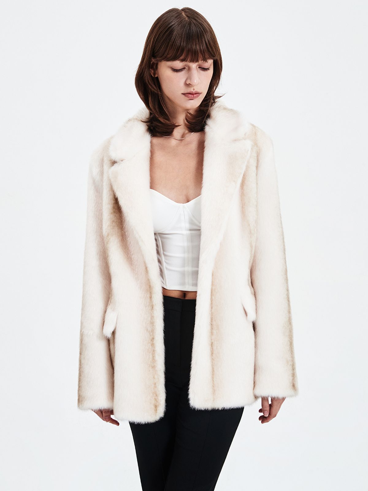 해브레스(HAVELESS) ORSON FUR JACKET CREME