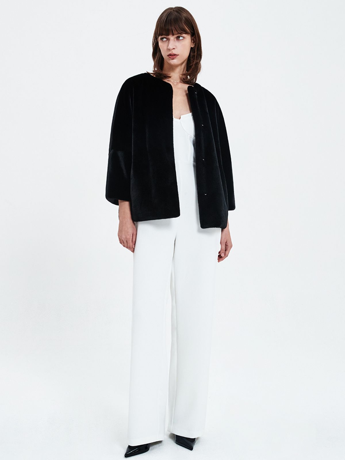 해브레스(HAVELESS) COLETTE FUR JACKET BLACK