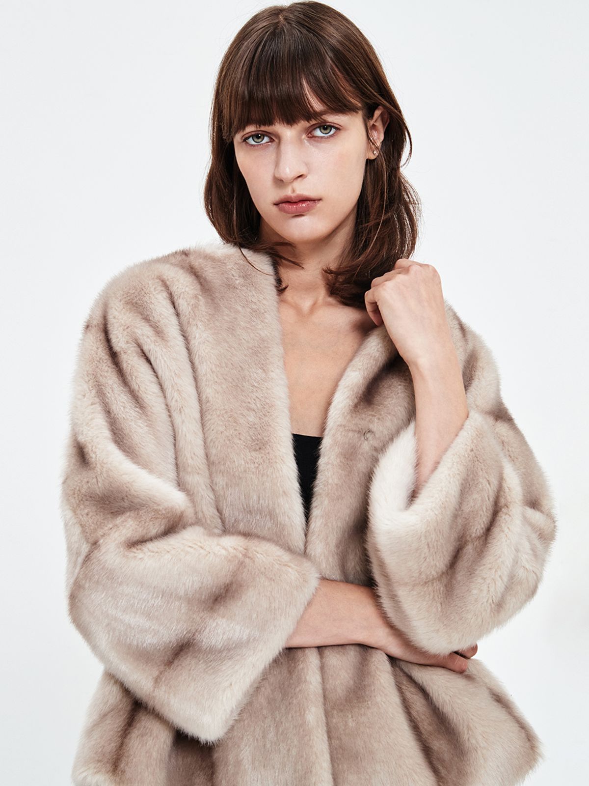 해브레스(HAVELESS) COLETTE FUR JACKET BEIGE