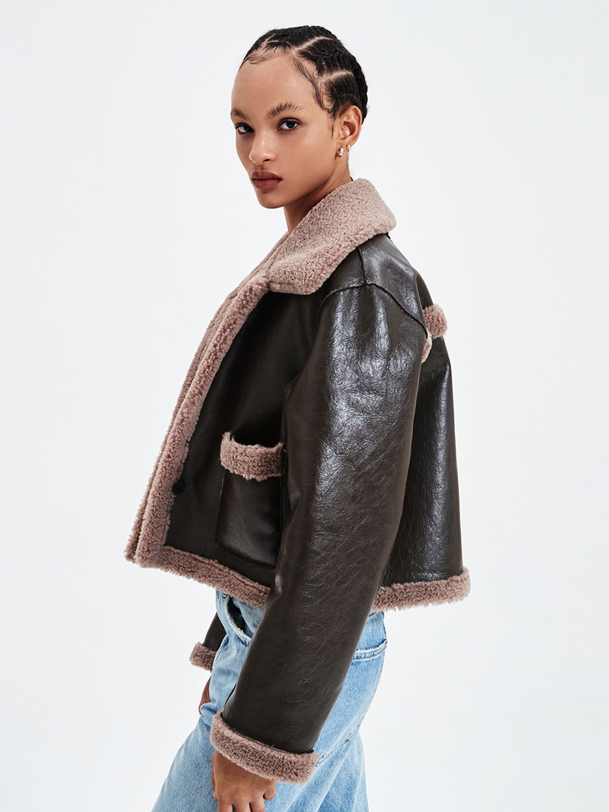 해브레스(HAVELESS) HEIDI REVERSIBLE MUSTANG JACKET BROWN