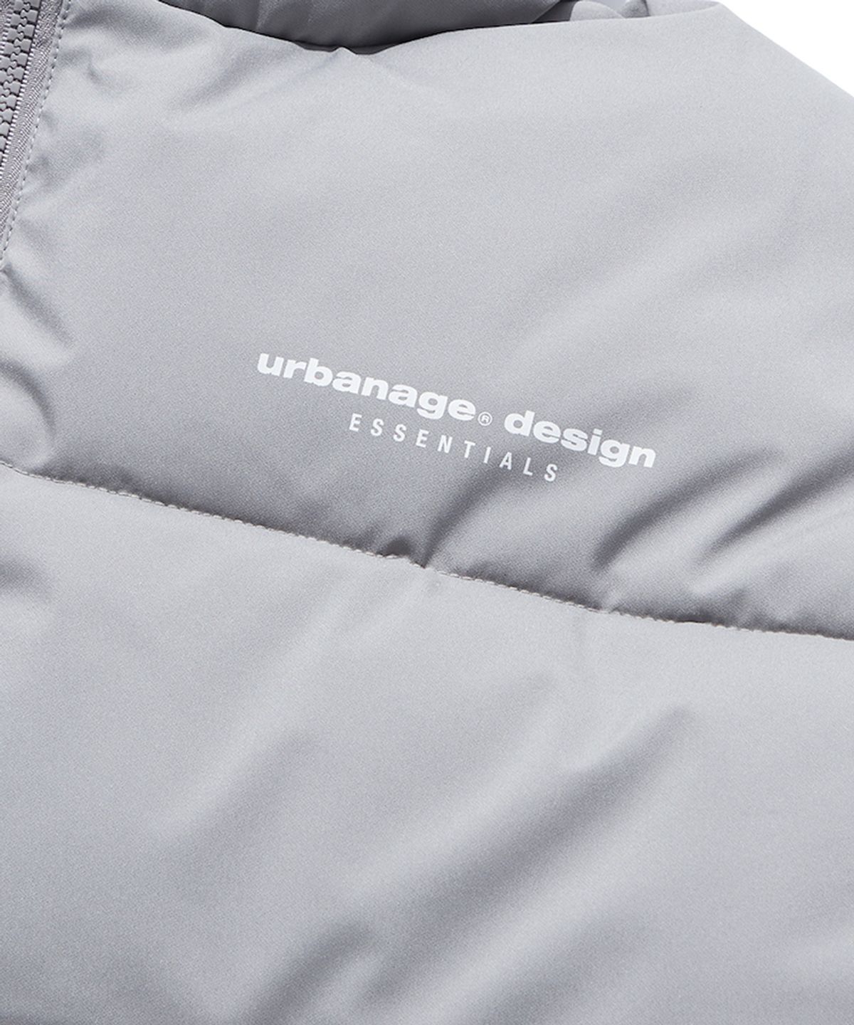 어반에이지(URBANAGE) 어반 에센셜 숏패딩_그레이