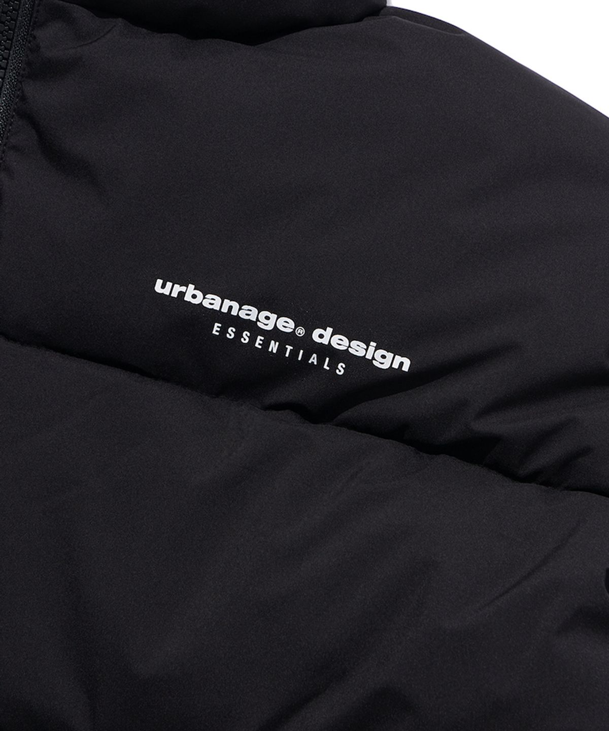 어반에이지(URBANAGE) 어반 에센셜 숏패딩_블랙