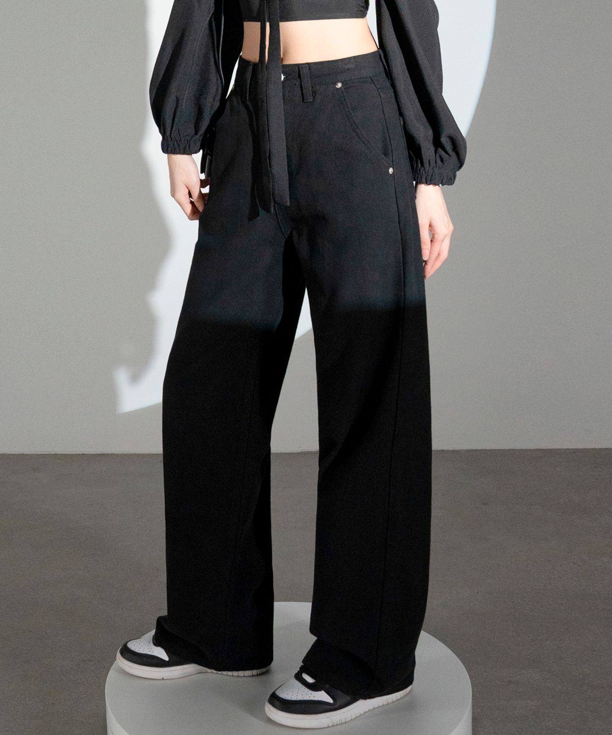 어반드레스(AVANDRESS) Herringbone Straight Pants OATMEAL