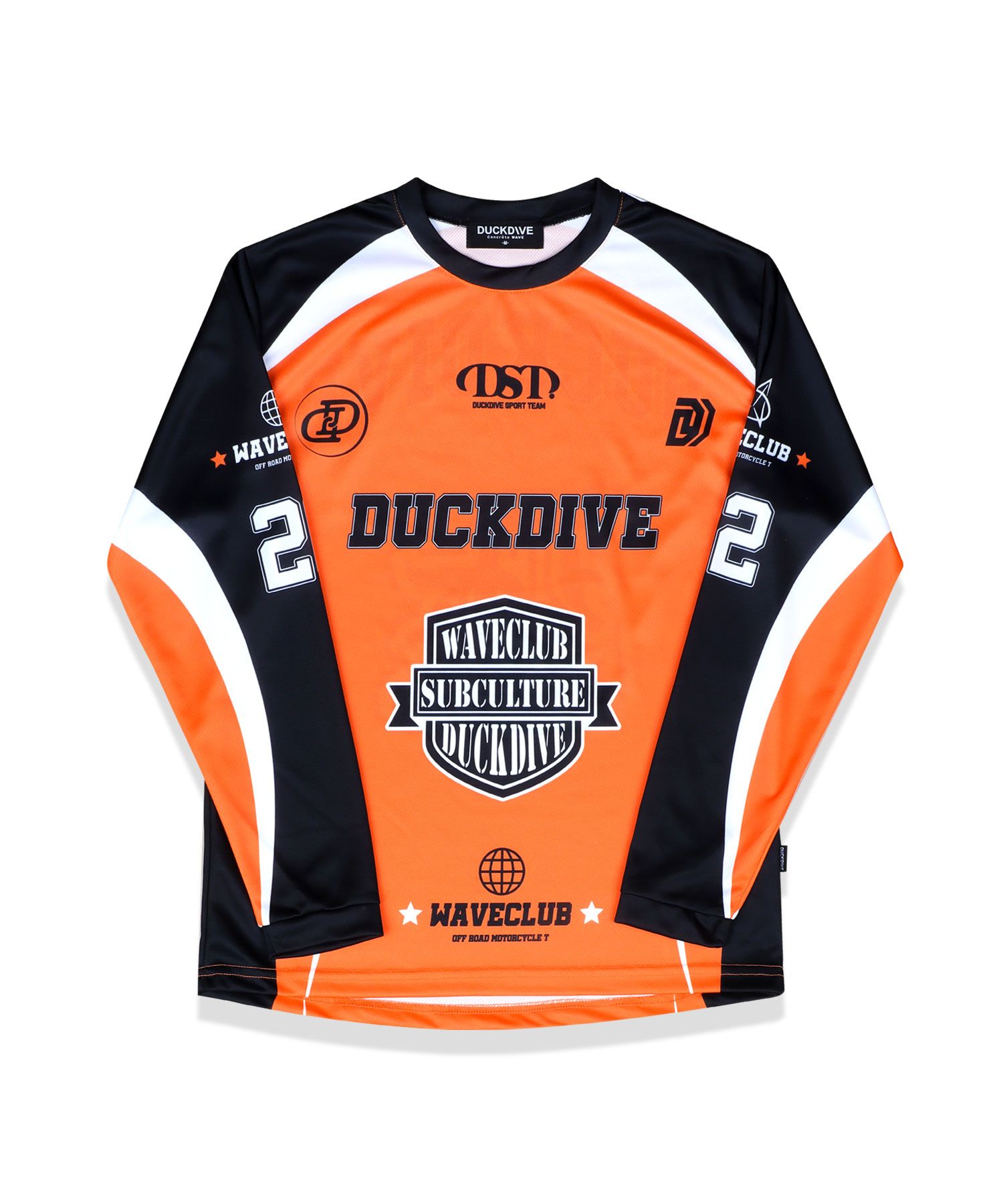 ☆DUCKDIVE☆RACER SYBOL MESH JERSEY LONG SL LCK X DUCKDIVE MESH LONG SLEEVE - LCK shop
