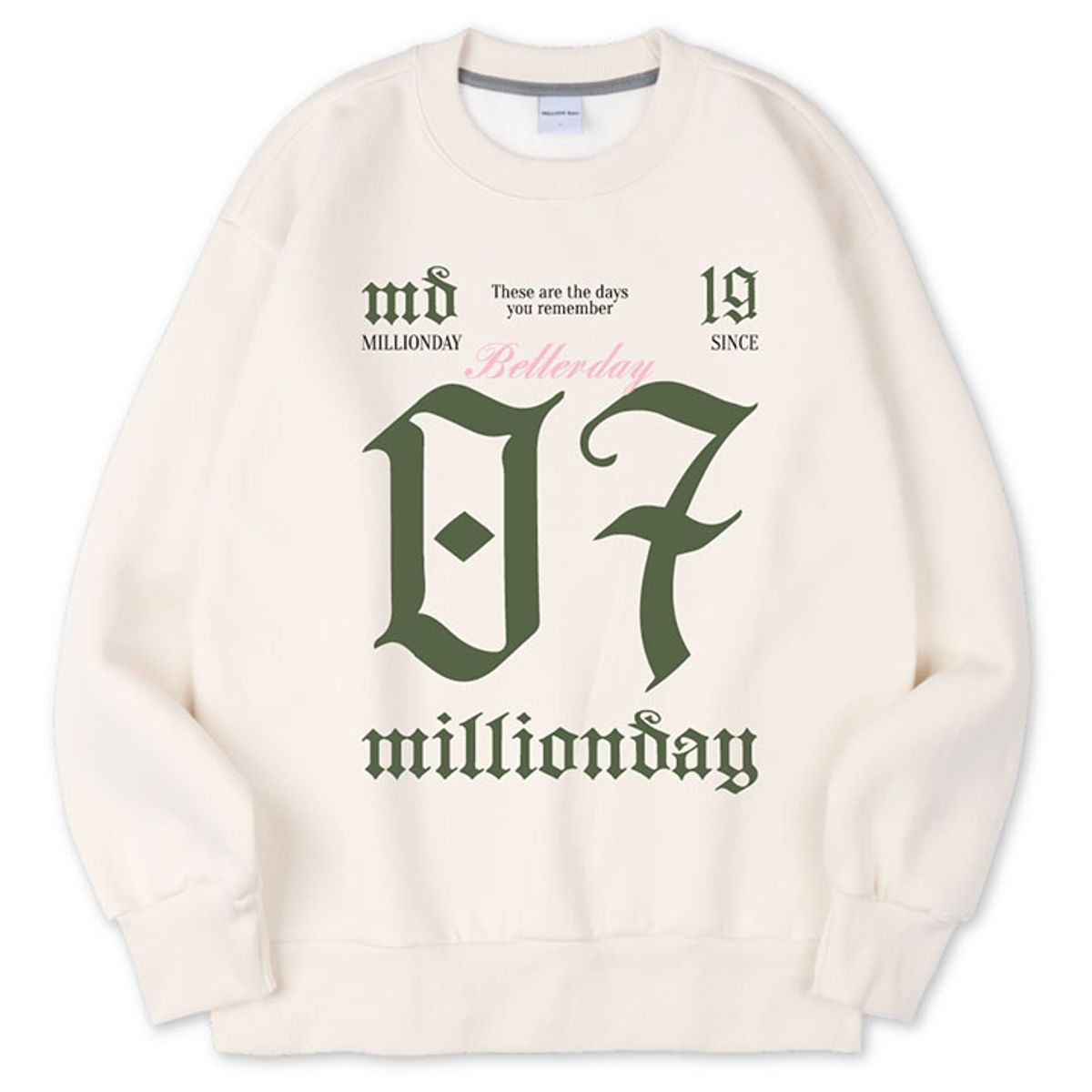 밀리언데이(MILLION DAY) MILLION 07 SWEATSHIRT