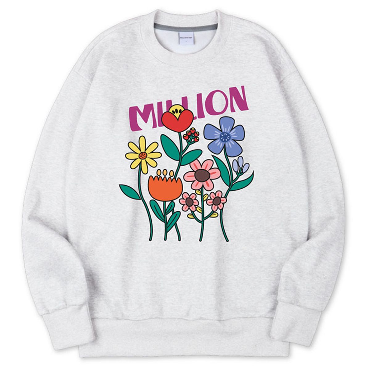 밀리언데이(MILLION DAY) MILLION GROW FLOWER SWEATSHIRT