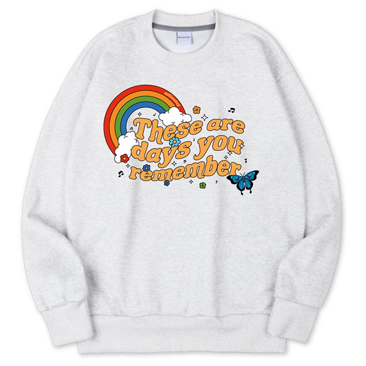 밀리언데이(MILLION DAY) MILLION RAINBOW SWEATSHIRT