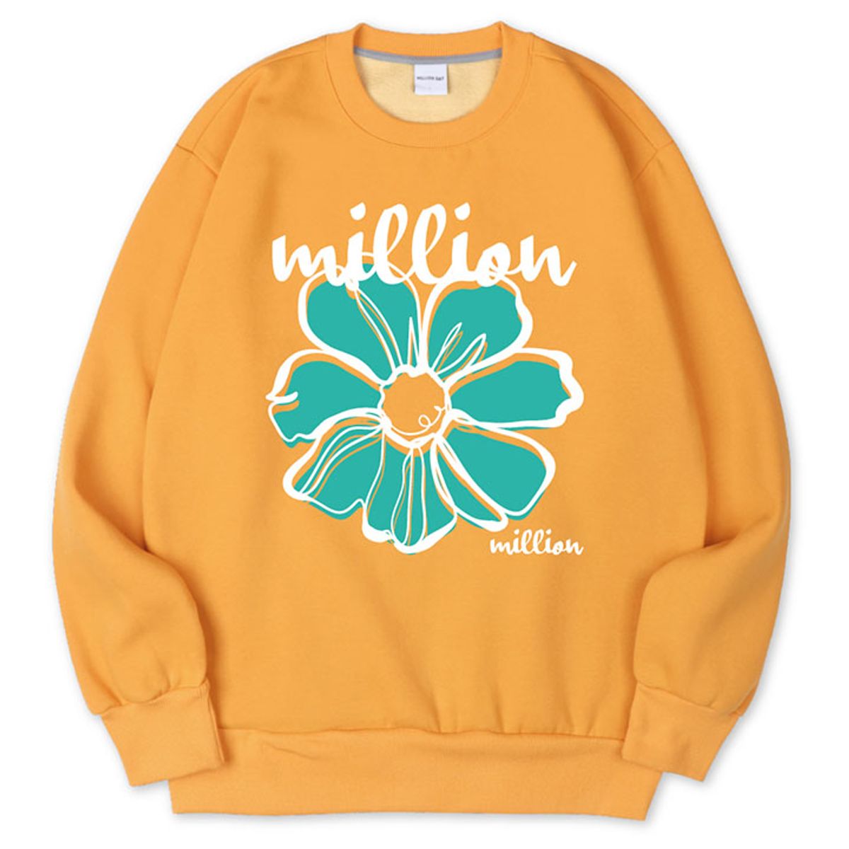 밀리언데이(MILLION DAY) MILLION FLOWER SWEATSHIRT_YELLOW