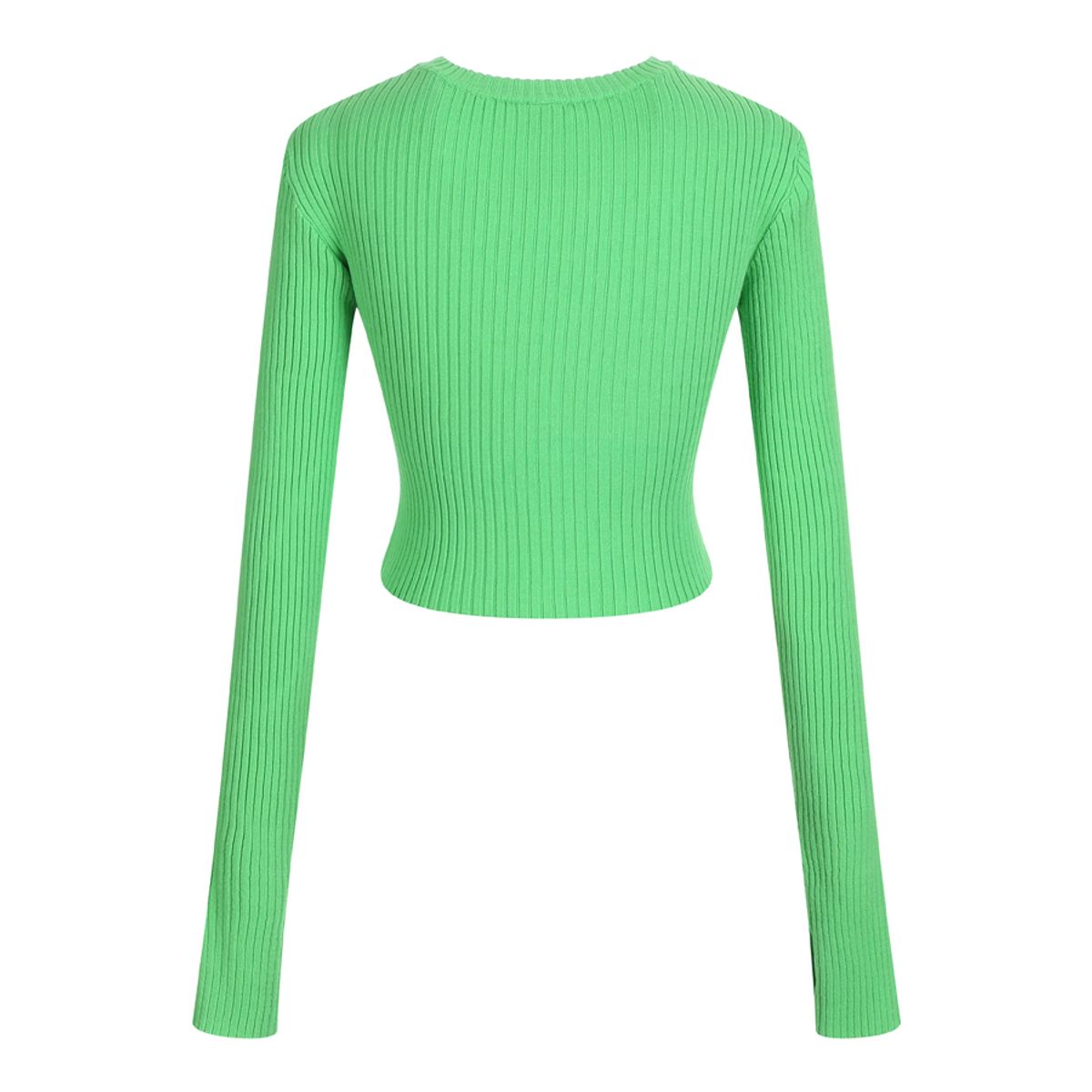 라라폭스(LALAFOX) KNIT V CUT CPOPPED T-SHIRT BN4KL001