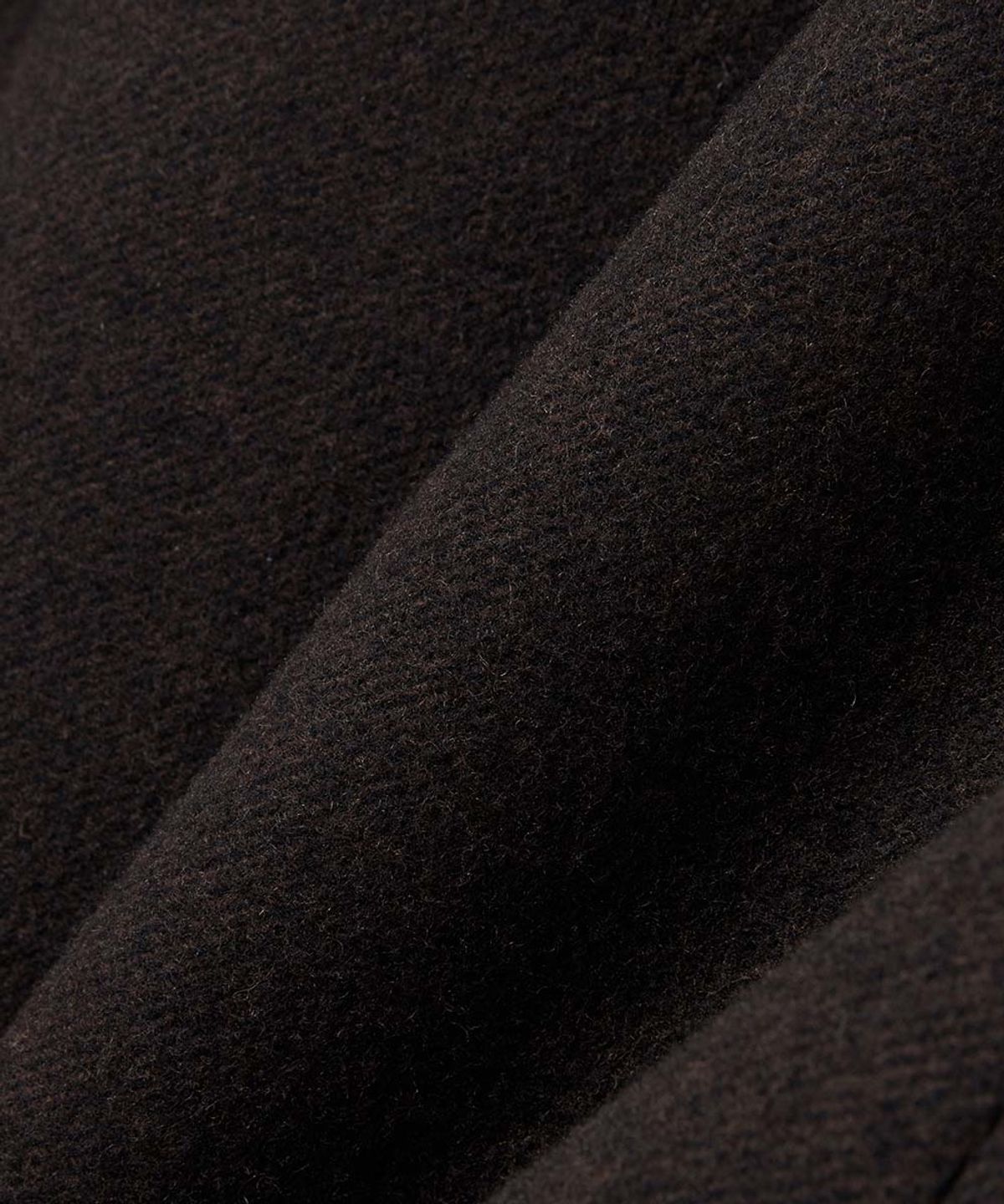 문선(MOONSUN) 2-Way Collar Button Long Coat [Brown Twill]