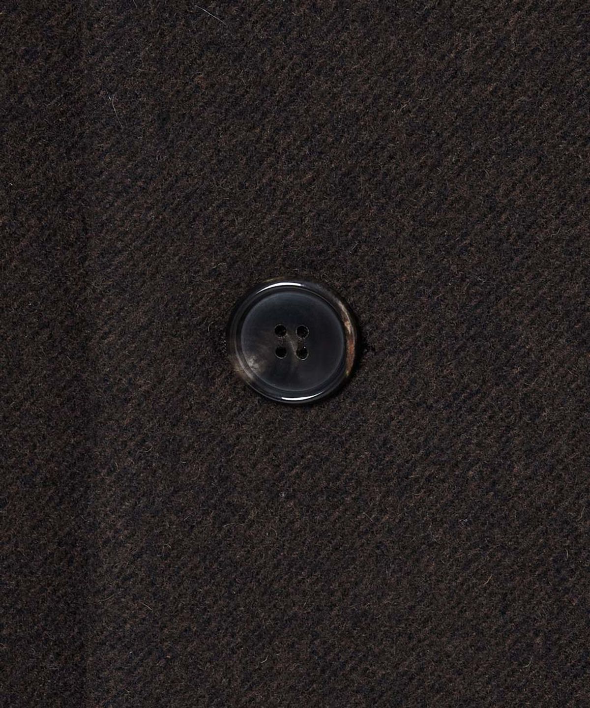 문선(MOONSUN) 2-Way Collar Button Long Coat [Brown Twill]