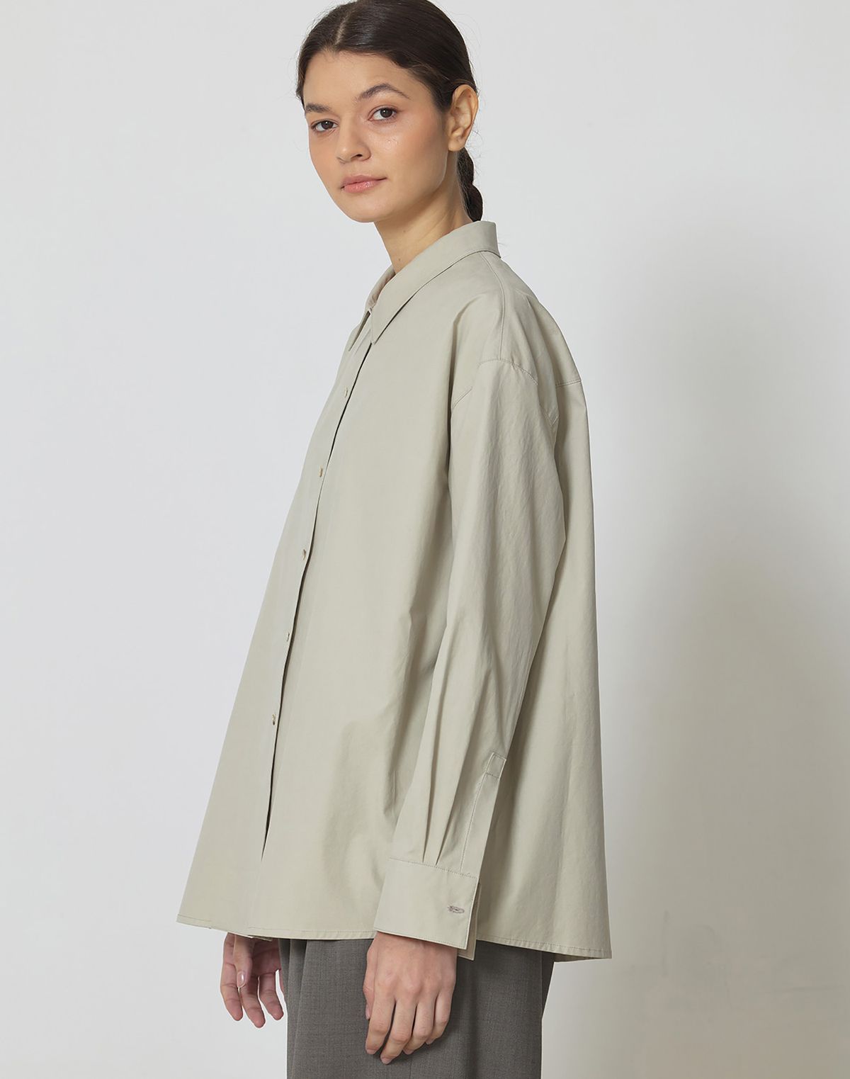 마누엘 에 기욤(MANUELLE ET GUILLAUME) Garçon cotton shirt soft khaki
