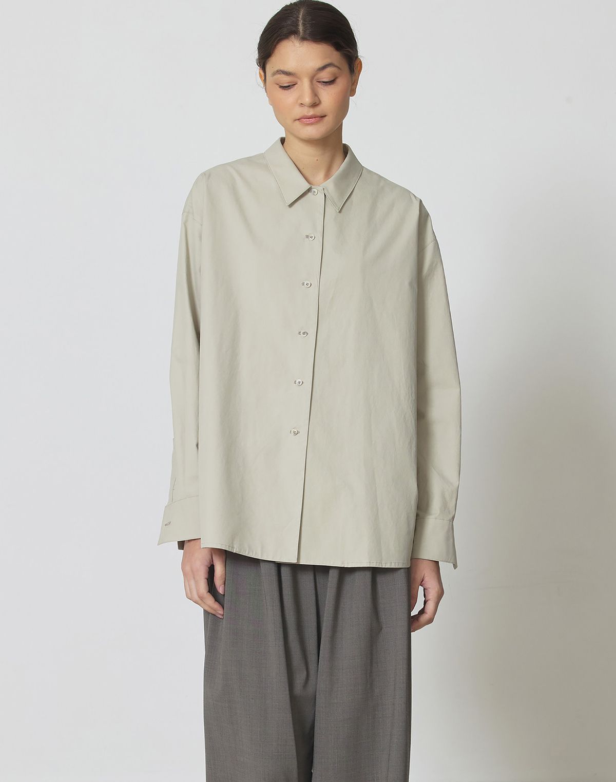 마누엘 에 기욤(MANUELLE ET GUILLAUME) Garçon cotton shirt soft khaki