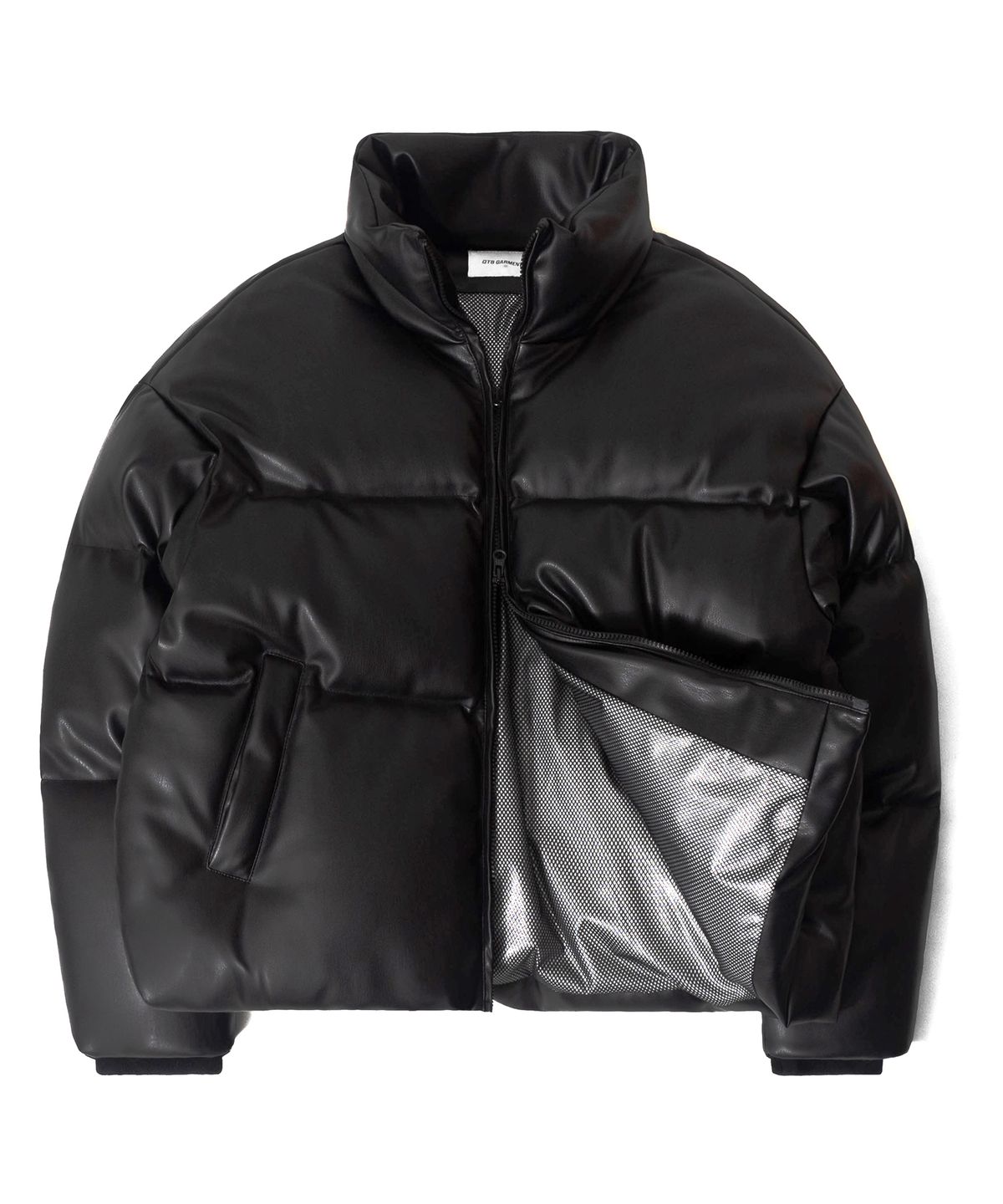 큐티에잇 가먼츠(QT8 GARMENTS) TL Synthetic Leather Duck Down Short Padding (Black)