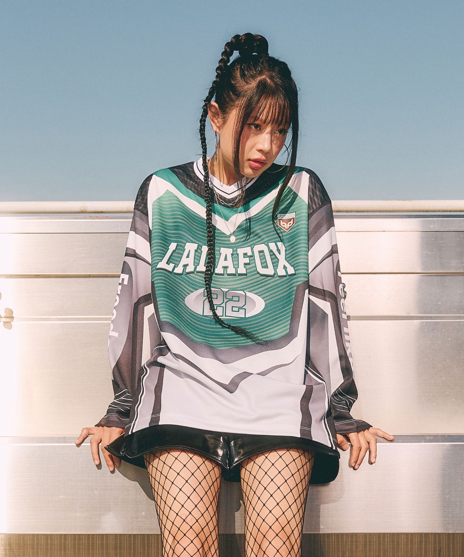 [LALAFOX]MESH MIX CUT OUT T-SHIRT/追跡付 MUSINSA | LALAFOX LALA SPORTY OVERSIZED JERSEY T-SHIRT