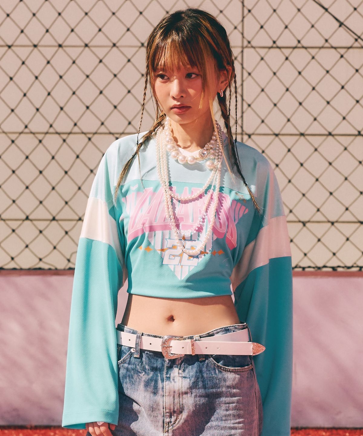 라라폭스(LALAFOX) LALA SPORTY JERSEY T-SHIRT BN4CL010