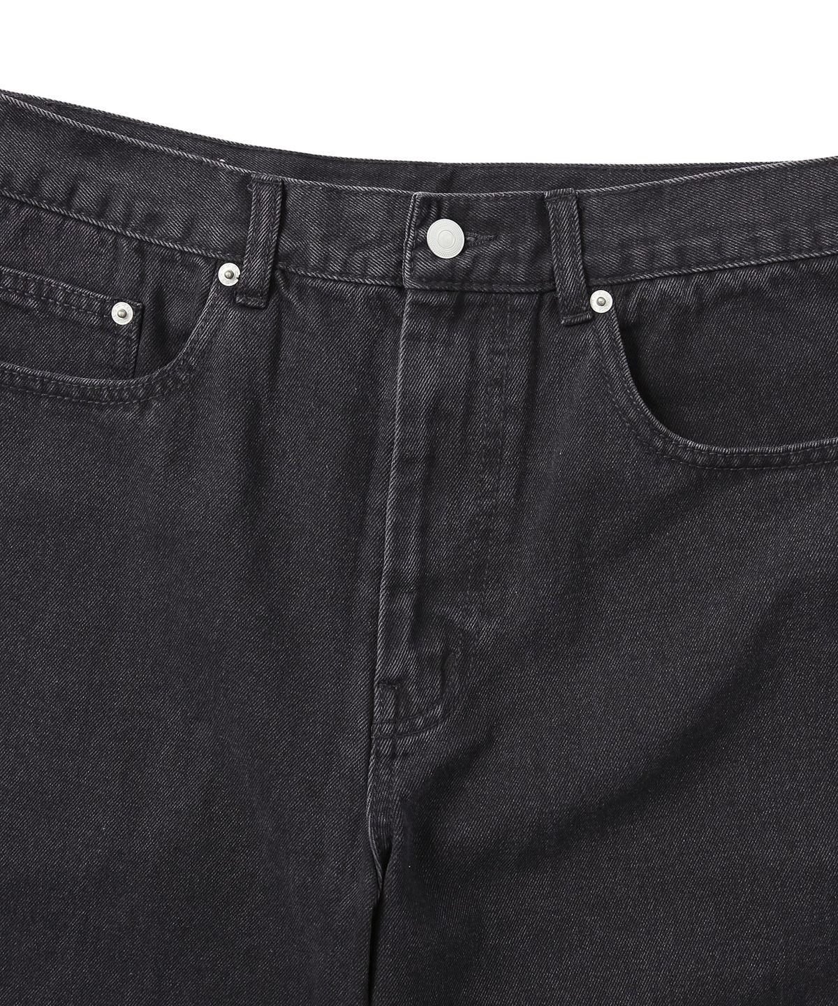 디스이즈네버댓(THISISNEVERTHAT) Web Embroidery Jeans Black 
