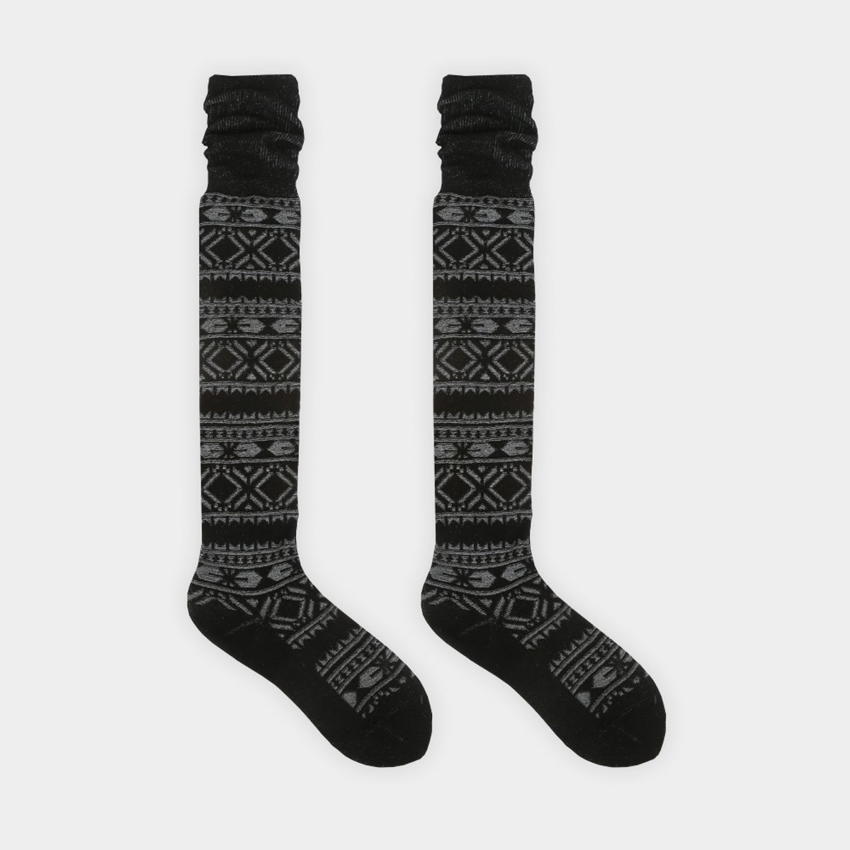 삭스에이(SOCKSA) [5PACK] 니트 더블코튼 골지 패턴 워머 오버니삭스 니삭스