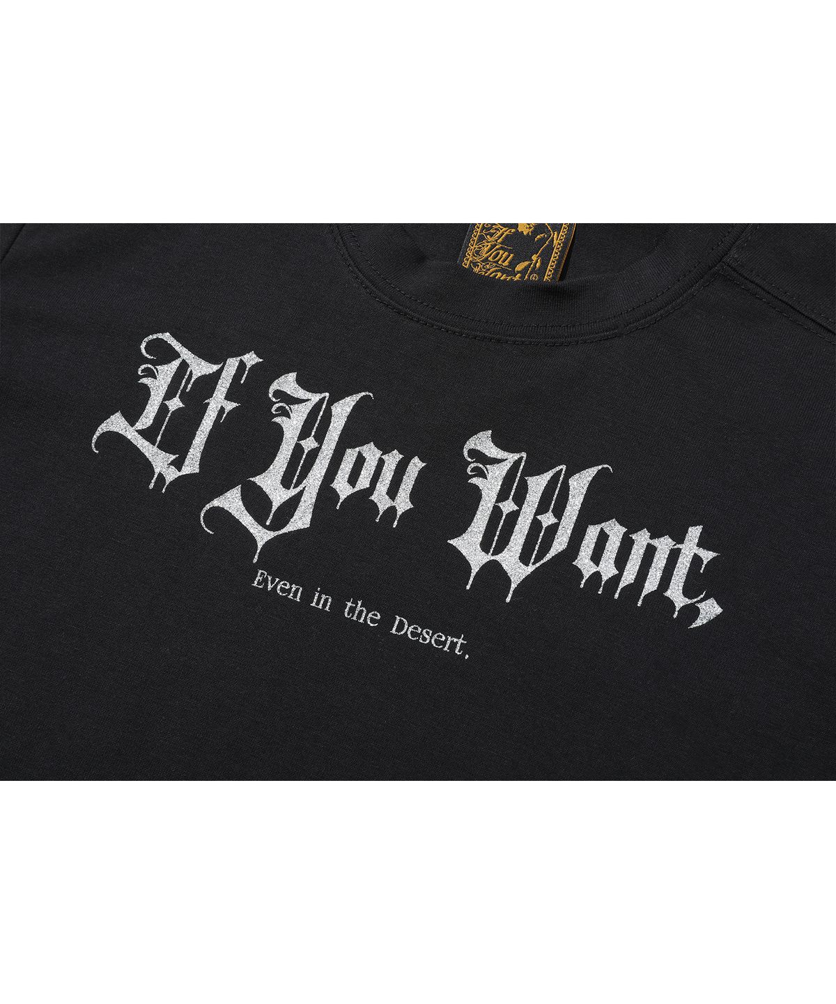 이퓨원트(IFYOUWANT) Glitter LOGO longsleeves black