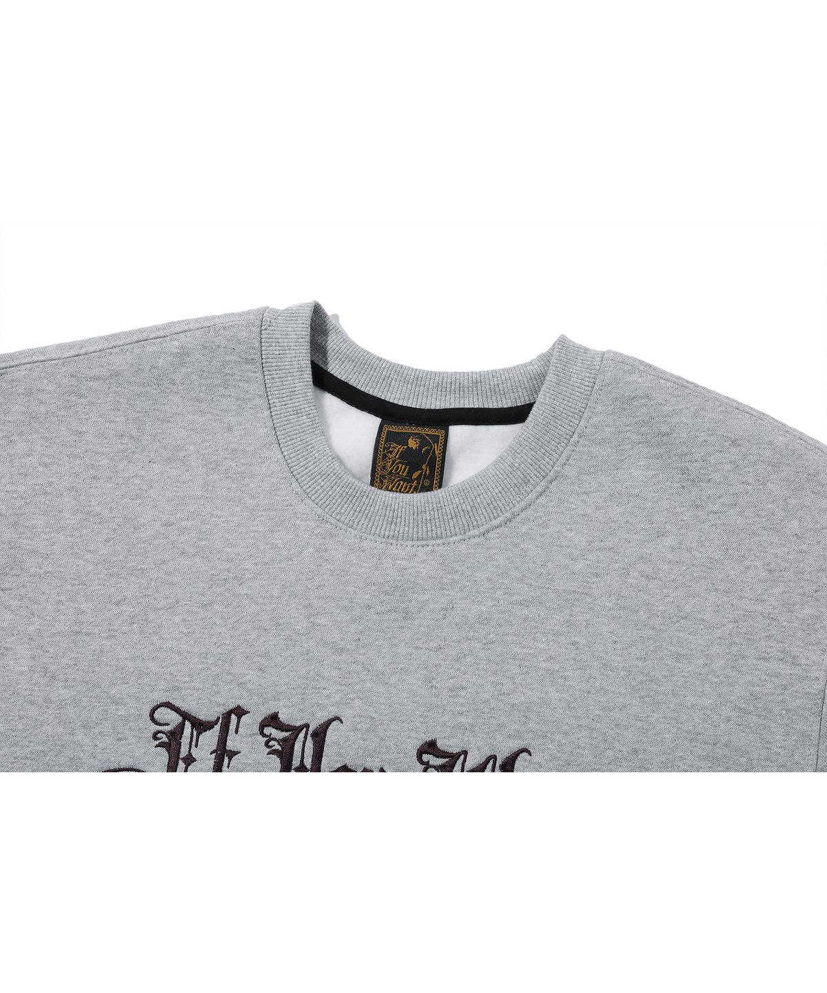 이퓨원트(IFYOUWANT) Shimmer LOGO Sweatshirt GRAY
