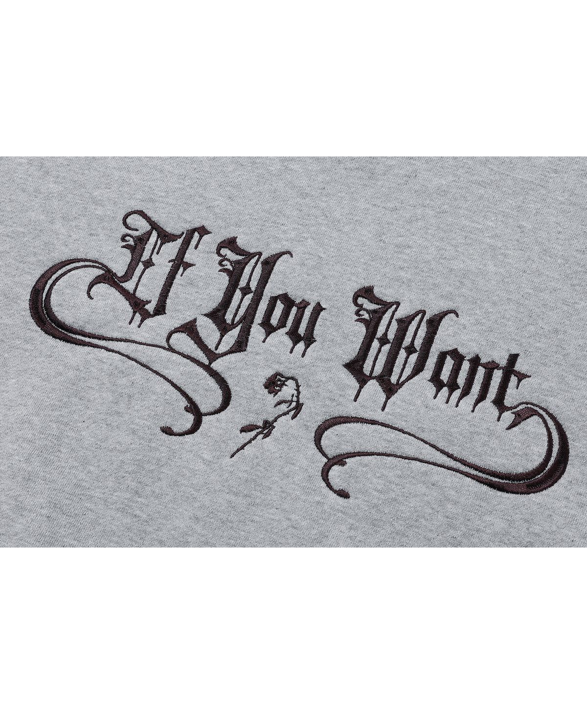 이퓨원트(IFYOUWANT) Shimmer LOGO Sweatshirt GRAY