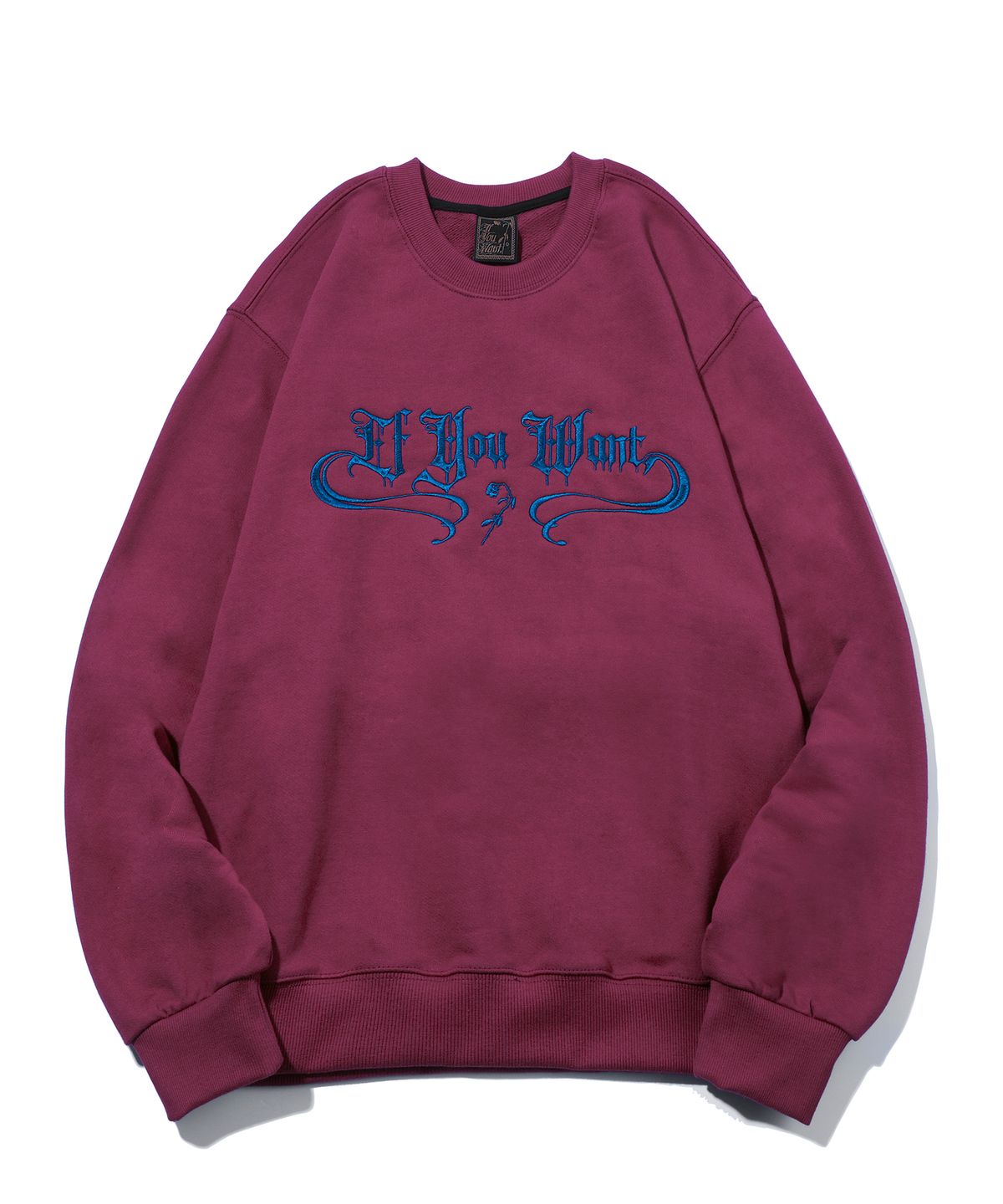 이퓨원트(IFYOUWANT) Shimmer LOGO Sweatshirt OPERA