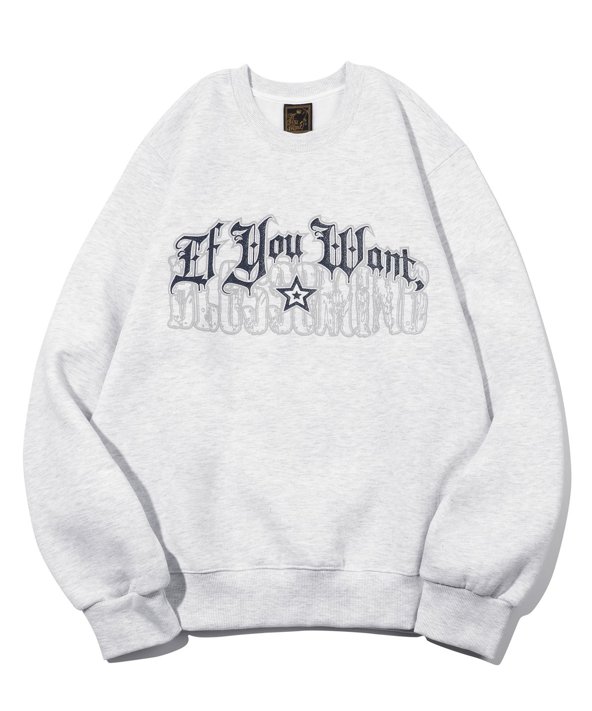 이퓨원트(IFYOUWANT) Glimmer ARCH Sweatshirt whitegray