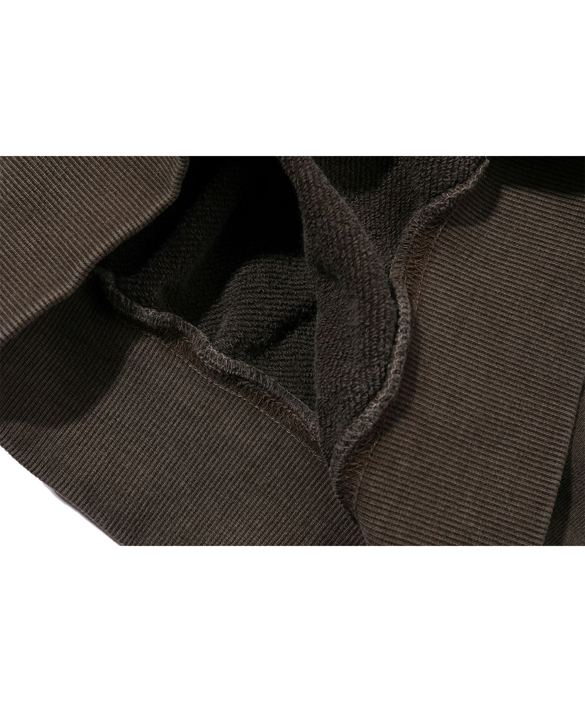 이퓨원트(IFYOUWANT) glam rose pigment Crop HOOD vintage brown