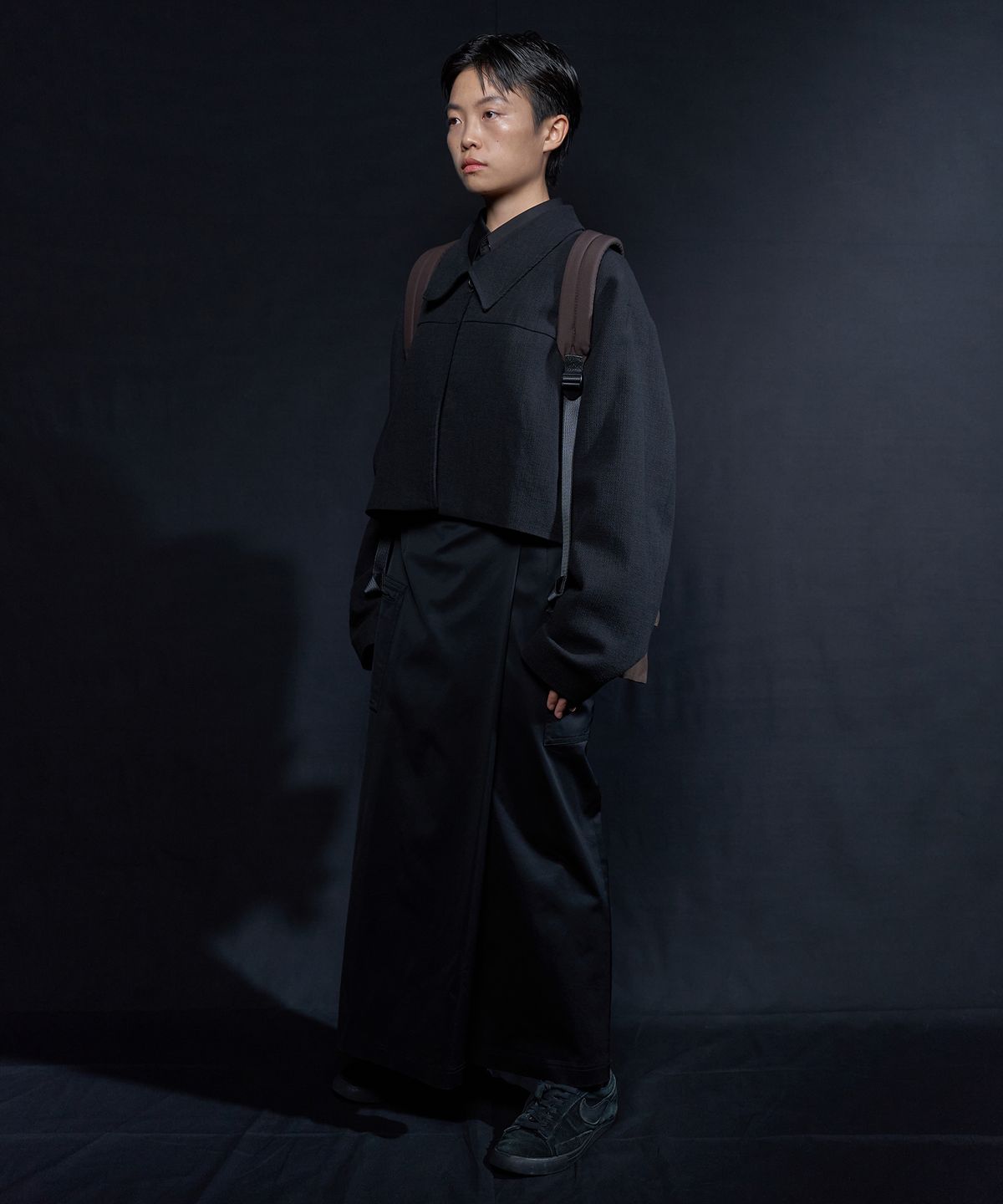 이우가마카라스(IUGAMAKARAS) Knotted Backpack (Brown)