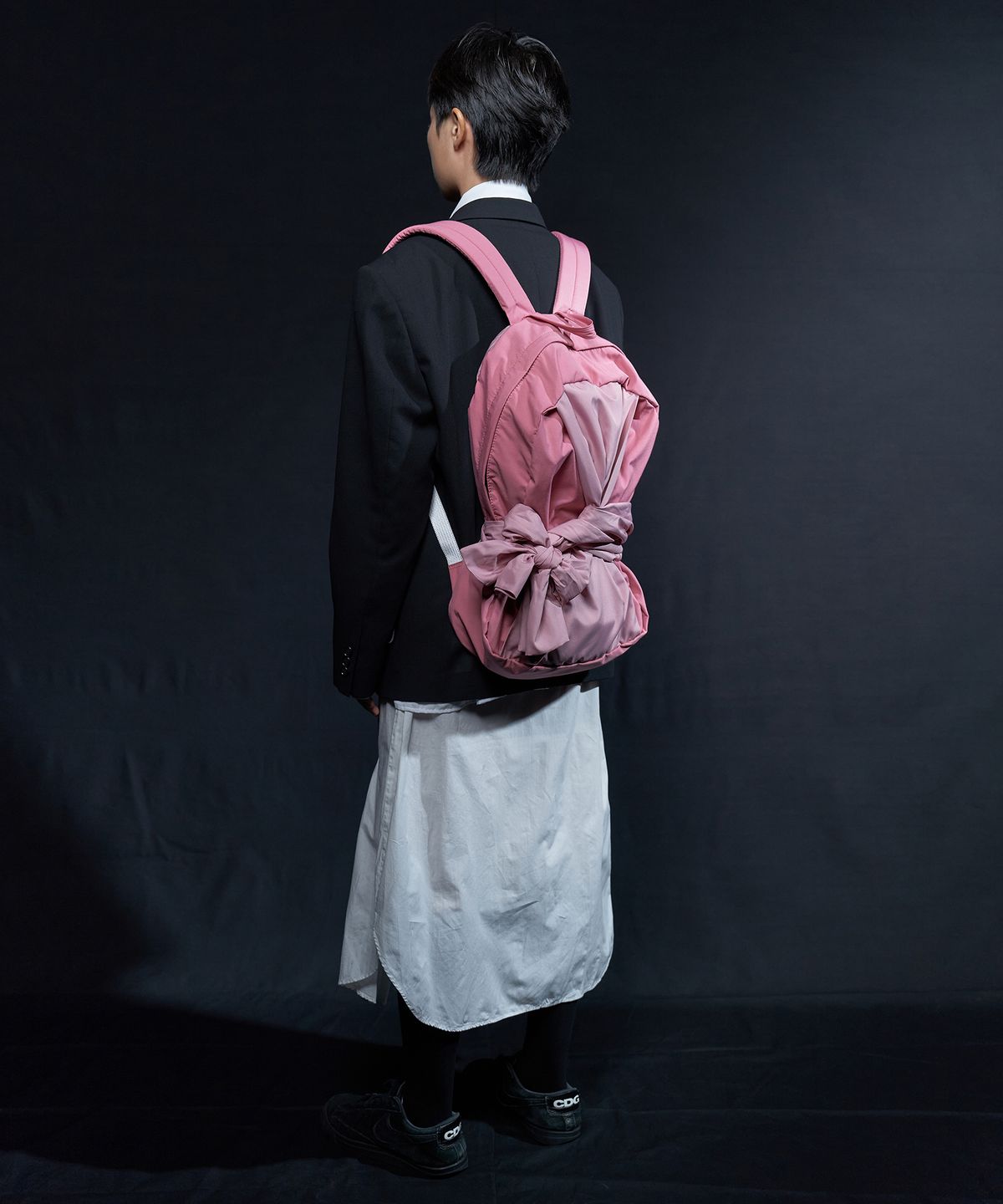 이우가마카라스(IUGAMAKARAS) Knotted Backpack (Old Pink)