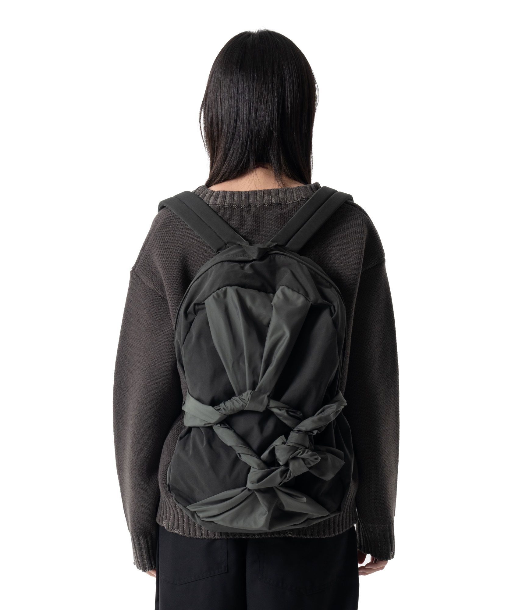 [IUGAMAKARAS]★Knotted Backpack Knotted Backpack (Olive green) - IUGAMAKARAS | 60% - Asian