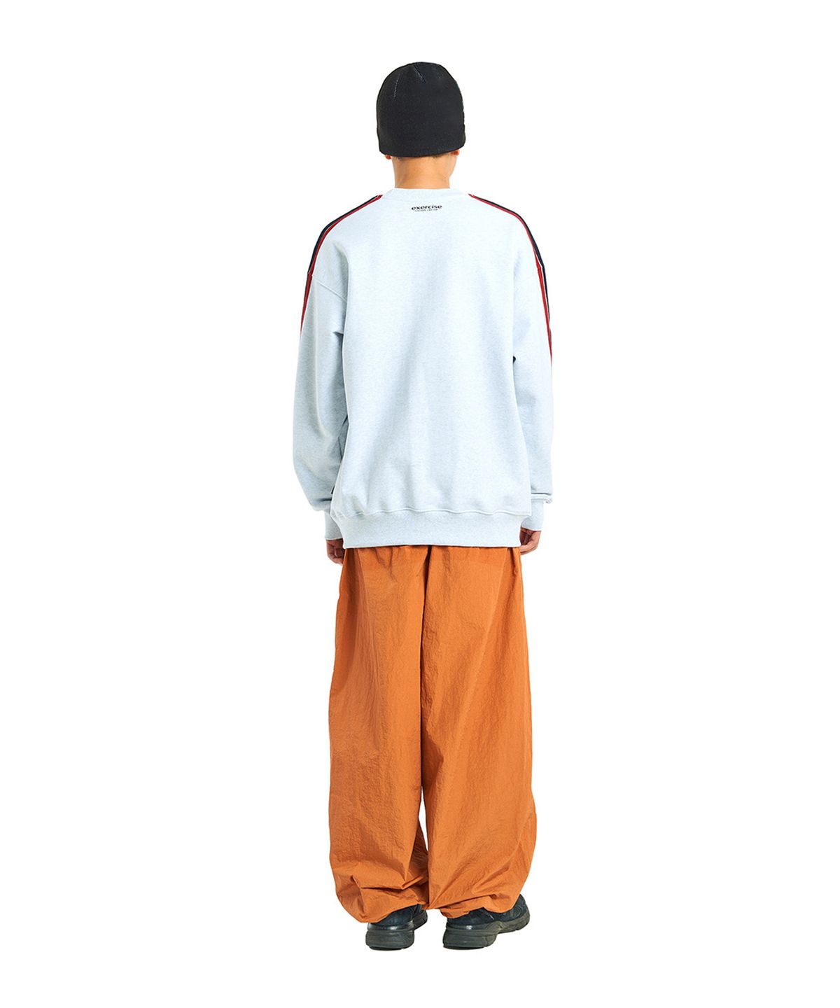 엑서사이즈(EXERCISE) E.X.R LOGO UNIFORM SWEATSHIRT_HEATHER GRAY
