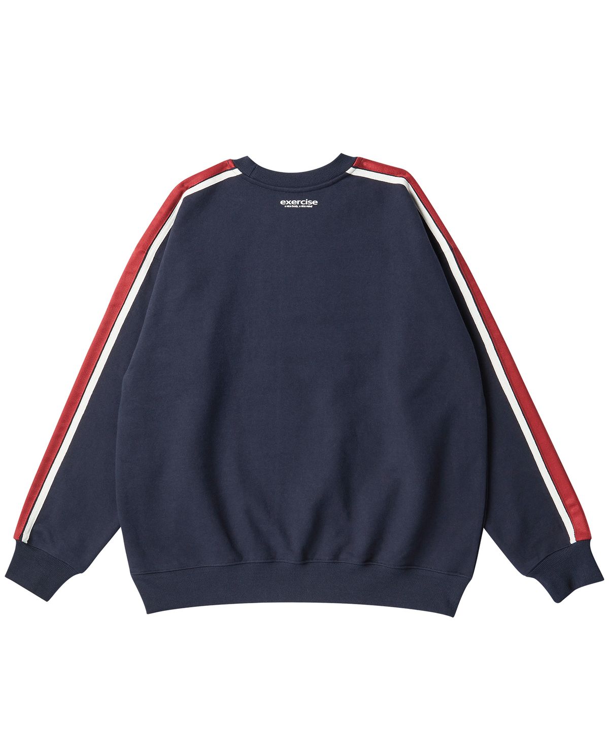 엑서사이즈(EXERCISE) E.X.R LOGO UNIFORM SWEATSHIRT_NAVY