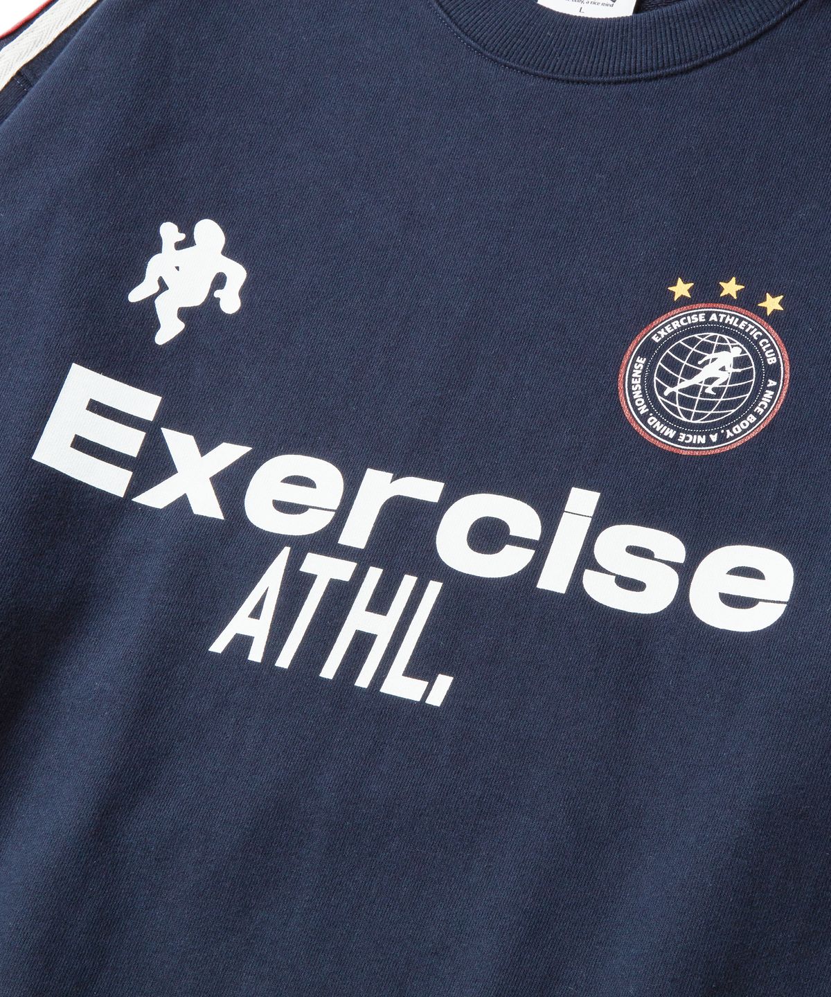 엑서사이즈(EXERCISE) E.X.R LOGO UNIFORM SWEATSHIRT_NAVY