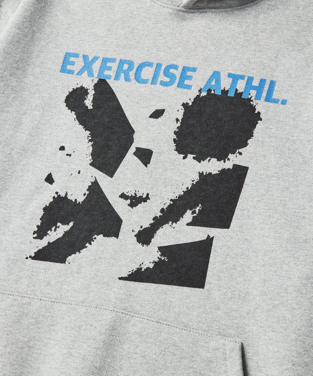 엑서사이즈(EXERCISE) BROKEN RUNNER PUZZLE PIECE HOODIE_GRAY